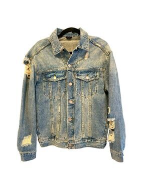 MM & Co. Deconstructed Denim Jacket Size Small